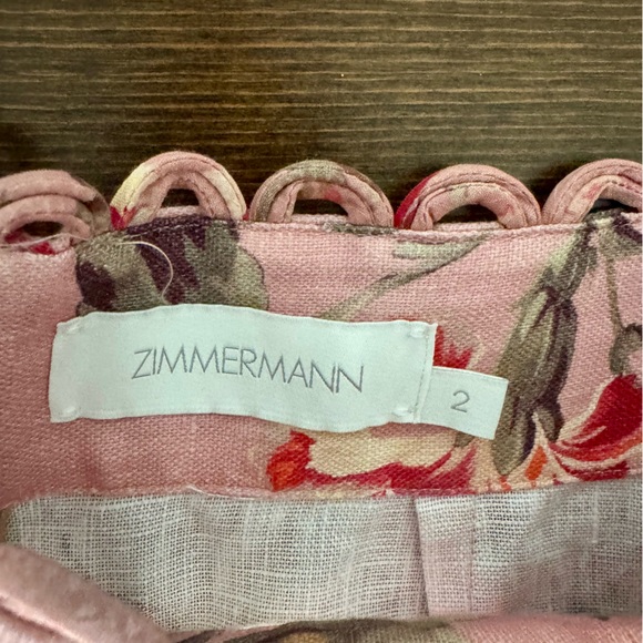 Zimmerman Cassia Scalloped Floral Shorts - Picture 2 of 4